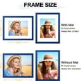thumbnail image 6 of decorUhome 11x14 Matted to 8x10 Picture Frame, Photo Frame for Gallery Wall or Tabletop Display, Blue, 6 of 10