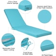 thumbnail image 5 of Outdoor Lounge Chair Cushions Patio Chaise Lounge Replacement Cushions Funiture Seat Cushions Chair Pads (Sky Blue-1 pc), 5 of 11