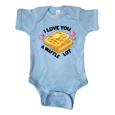 

Inktastic Valentine s Day I Love You a Waffle Lot with Hearts Gift Baby Boy or Baby Girl Bodysuit