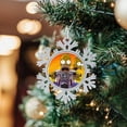 thumbnail image 6 of Simpsons Snowflakes Ornaments Christmas Tree Decorations Alloy Hanging Decorations Snowflake Pendant 5 PCS, 6 of 8