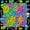 Blue Purple Green Lime, variant on Castle Fairy Y2K Abstract Skull 7-Piece Twin Bedding,Edgy Leopard Paw Bedding Comforter Set,Hot Pink Black,Black Reversible