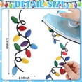 thumbnail image 2 of Luces navideñas Iron On Patches Hoolerry, 14 unidades, para manualidades, 2 of 7