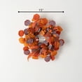thumbnail image 5 of 15"H Sullivans Artificial Berry and Eucalyptus Fall Accent Ring, Orange, 5 of 6