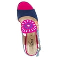thumbnail image 3 of Azura Women's Embroidery Pumps & Heels - Geometric Design, Adjustable Ankle Strap, Transparent Cylindrical Heel, 3 of 8
