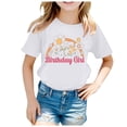 thumbnail image 2 of Rrunsv 2t Girl Shirts Short Sleeve T-Shirts Casual Cotton Cute Graphic Tops Girls Oversized T Shirts(White,8-9 t), 2 of 5