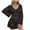 Black, variant on fatyb Women's Long Sleeve Crochet Coverup Hollow out Beach Cover up V Neck Bikini Beach Dress Swimwear