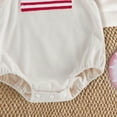 thumbnail image 3 of enyan 4th of July Infant Baby Girls Romper Independence Day Outfit Newborn 3 6 12 18 Months Girl Jumpsuit Overall Beige,12-18 Months, 3 of 4