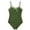 Dark Green, variant on Shadoumai Girls One Piece Swimsuit Size 10-12 Sheer Mesh Tankini Lightweight Contrasting Trim Bathing Suit for Girls Swimwear Shorts and Skirt Ruched Adjustable Strap