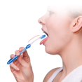 thumbnail image 5 of 2 Pack Tongue Scraper, Tongue Cleaner Brush for Adults Tongue Scrubber for Better Breath (Blue&Orange)C, 5 of 6