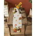 thumbnail image 5 of Vintage Pumpkin Fall Table Runner 72 Inches, Thanksgiving Maple Leaf Farmhouse Bed Runner Dresser Scarves Tabletop for Indoor Outdoor Parties/Ceremony/Banquet, 16" x 72", 5 of 8