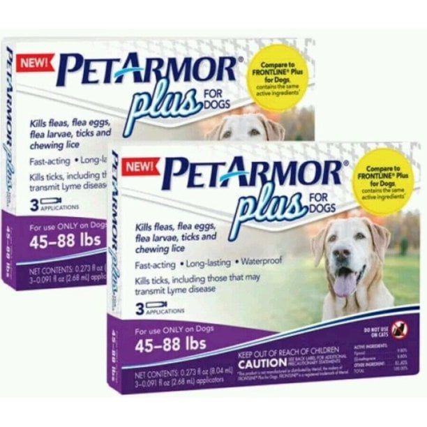 PETARMOR Plus Flea and Tick Prevention for Large Dogs 4588 lbs 6 Applications
