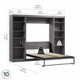 thumbnail image 3 of Bestar Pur V Storage Unit Murphy Wall Bed, 3 of 7