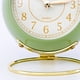 thumbnail image 3 of Reloj De Metal De Estilo Europeo Ingenioso Reloj Despertador De Cuarzo Electrónico Redondo Silencioso para Niños para Sala De Estar Dormitorio Verde, 3 of 5