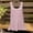 *Pink, variant on Women's Polka Dot Round Neck Sleeveless Cami, Casual Flowy Ruffle Hem Summer Top Navy,Women's Plus XXL