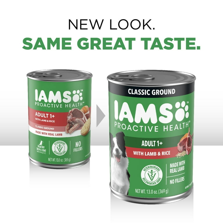 Iams Classic Pate with Lamb and Rice Dog Food - 6 pack, 13 oz can
