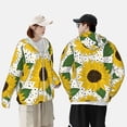 thumbnail image 5 of Picia Sunflowers Women's Men's UPF 50+ Sun Protection Hoodie Shirt Long Sleeve SPF Fishing Outdoor UV Hiking Lightweight Shirts-Large, 5 of 9