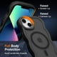 thumbnail image 4 of Funda magnética para iPhone 14 Plus/15 Plus, compatible con MagSafe, diseño de marco ondulado transparente, borde suave, bonita funda protectora transparente mate a prueba de golpes, 4 of 6