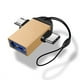 thumbnail image 4 of 1 OTG 2 en Micro USB macho a USB3.0 hembra adaptador convertidor de cable dorado, 4 of 6