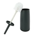 thumbnail image 2 of 3X Toilet Brushes and Holders Toilet Bowl Brush with Holder Black for Bathrooms Modern Design Toilet Brush with Lid, 2 of 8