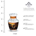 thumbnail image 2 of JAGASY Elephant Urn for Sister - Brown Small Urn for Ashes Adult Male - River Sunset Decorative Funeral Urns for Brother - Miniature Urns for Human Ashes Keepsake - (3 Inch), 2 of 7