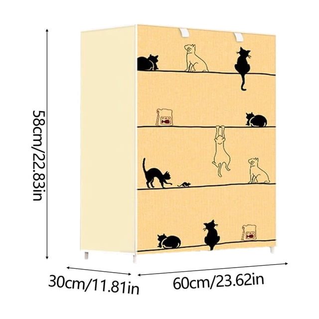 Bac de Rangement Qwtwty Étagère à Chaussures 4 Niveaux Étagère à Chaussures Adaptée pour Porte d'Entrée de Placard Empilable Rangement de Chaussures en Toute Combinaison Économiseur d'Espace Petit Étagère à Chaussures