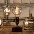 thumbnail image 4 of Bombillas de filamento vintage Edison CTKcom Globo redondo (paquete de 2) - Bombilla incandescente antigua G95 E27 equivalente a 40 W Lámparas de luz blanca cálida, tungsteno espiral, para, 4 of 5