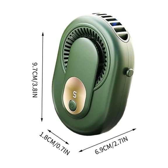 Sktrjpolfis Portable Neck Hanging Fan, Rechargeable Cool Fan for Camping, Hiking and Outdoor Activities.