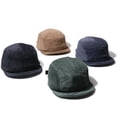 thumbnail image 3 of Gorra de pana de estilo retro de calle con parte superior blanda de cinco hojas y versión de alero corto para otoño e invierno, 3 of 6