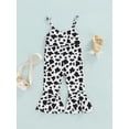 thumbnail image 2 of Bagilaanoe Toddler Baby Girl Sleeveless Halter Romper Backless Flare Pants Jumpsuit Summer Clothes, 2 of 8