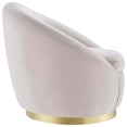 thumbnail image 3 of Modway Buttercup Performance Velvet Swivel Chair in Gold Pink, 3 of 7