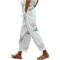 thumbnail image 2 of Runfenguu Golf Pants Women, Running Pants Women Women'S Casual Daily Regular Drawstring Pocket Casual Pants Multicolor Digital Printing Women'S Trousers, 2 of 6