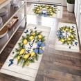 thumbnail image 4 of Lemon  Kitchen Rug Set, Durable Flannel Mat, Machine Washable for Kitchen Porch Entryway Bedroom Dining Bathroom Laundry Doorway Home Decor, 4 of 10