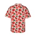 thumbnail image 3 of Daiia Tomatoes Hawaiian Shirt for Men Gentle Cotton Regular Short Sleeve Casual-XX-Large, 3 of 9