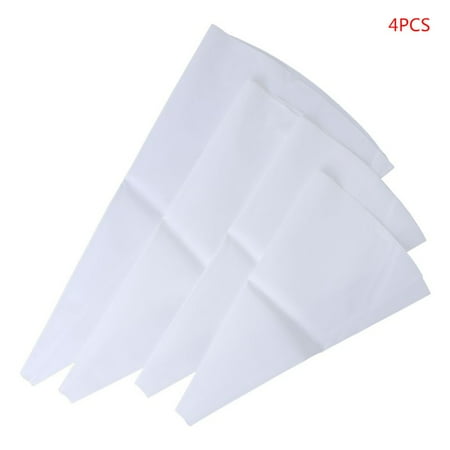 

4pcs Silicone Reusable Icing Piping Cream Pastry Bag Cake Decorating Tools DIY