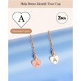 thumbnail image 3 of GHSDFBB Letter Charm Accessories for Stanley Cup, 2PCS Name ID Letter Handle Charm for Stanley/Simple Modern Tumbler, Heart Shape Initial Identification Charms, 3 of 7