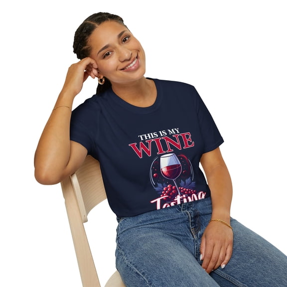 Wine A Little Laugh A Lot Wine Tasting Wine Taster Drinking T-Shirt