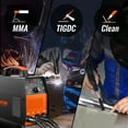thumbnail image 2 of VEVOR 210Amp TIG Welder 110/220V Dual Voltage HF TIG/Stick/Clean 3 in 1 Welder w/ Pulse, IGBT Inverter & Torch, Digital Arc Welding Machine for Stainless Steel, Iron, Mild Steel, Copper, and Nickel, 2 of 9