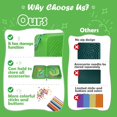 thumbnail image 5 of Sensory Activity Board Silicone Fidget Toys with storage function for Stress Relief Calming Focus ADHD and Autism 10 Colors Sensory Toy Game Controller for Kids 3 4 5 + & Adults with 36 Strings, 5 of 5