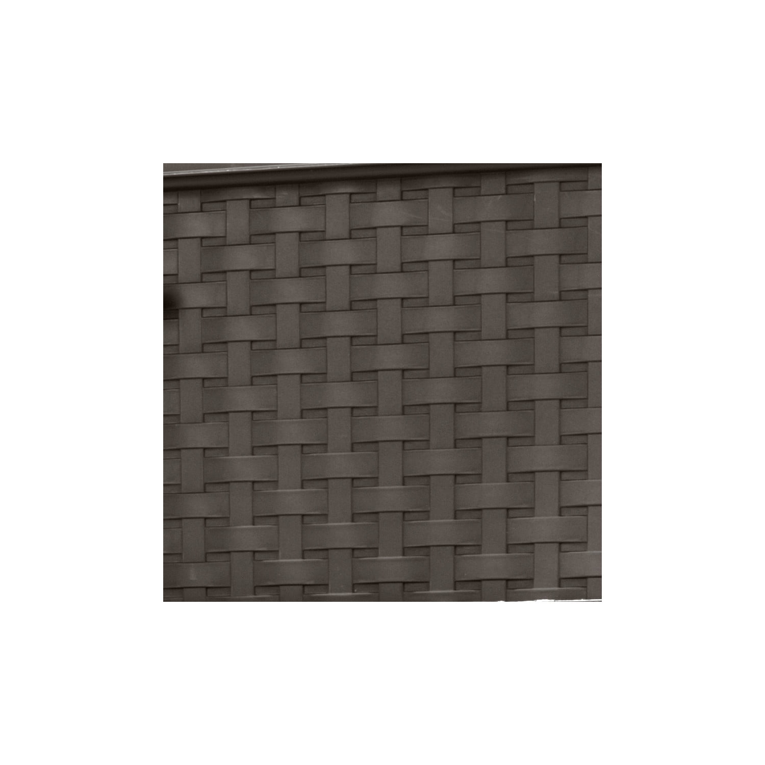 Sterilite 3 Drawer Weave Tower, Plastic Décor Drawers with Pull Handles, Brown