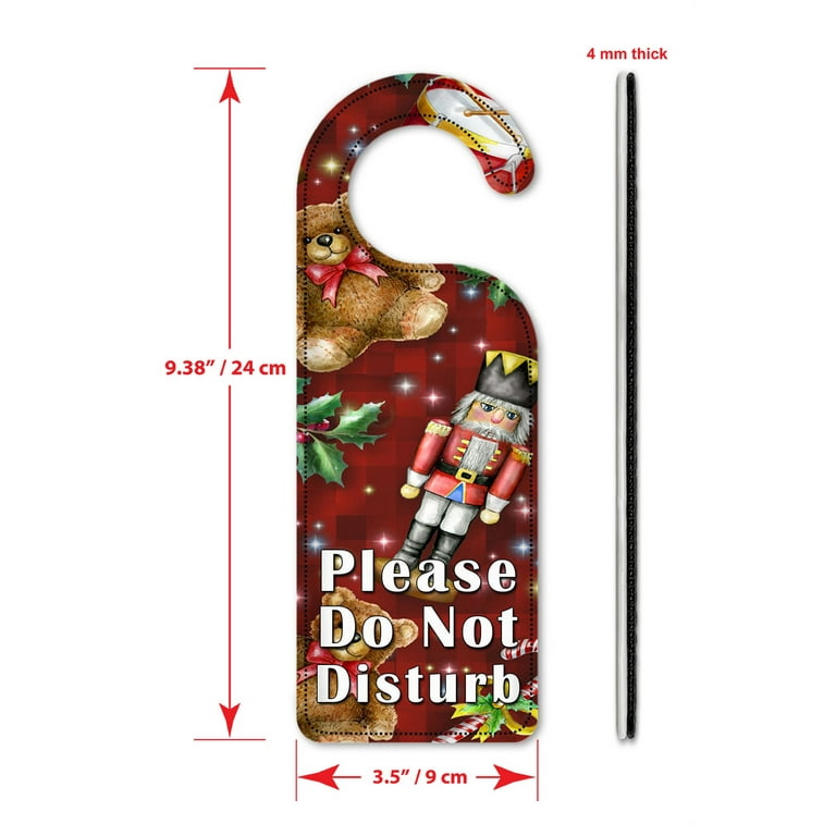 Do Not Disturb Door Knob Hanger Sign - Christmas II - Walmart.com