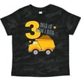 thumbnail image 3 of Inktastic Dump Truck 3rd Birthday Boys or Girls Toddler T-Shirt, 3 of 5