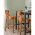 thumbnail image 2 of Marble Burnt Orange Bar Stool Covers Set of 4, Modern Abstract Ink Painting Luxury Stretch Washable Bar Chair Covers with Backs, Removable Pub Counter Height Chair Cover for Kitchen Dining Room Cafe, 2 of 7
