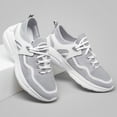 thumbnail image 2 of CMR CHAMARIPA Lightweight Elevator Shoes - Gray Knit Height Increasing Sneakers For Men 7CM / 2.76 Inches, 2 of 9