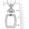 thumbnail image 2 of Sterling Silver Cubic Zirconia Necklace & Sister Gifts From Sister, 2 of 3