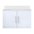 thumbnail image 3 of Geneva 30 in. W x 22 in. D Glossy White Bath Vanity and Cultured Marble Top, 3 of 11