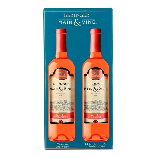 Vino Rosado Beringer Main & Wine Zinfandel 2 Botellas con 750 ml c/u