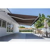 Rolling Shield 733569392049 16 x 10 ft. Rolling Shade Manual Retractable Awning Projection Recacril Manhattan Fabric