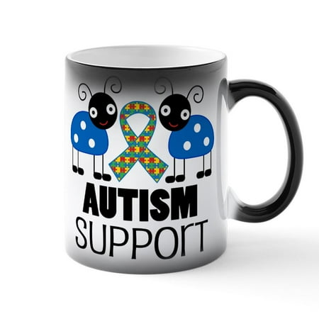 

CafePress - Autism Support Ladybug - 11 oz Color Changing Magic Mug