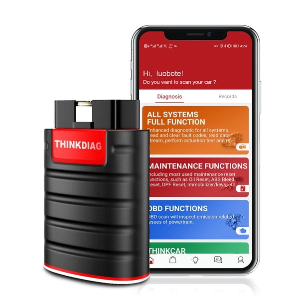 Escáner OBD2 thinkcar Thinkdiag Bluetooth para iPhone y Android
