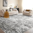 thumbnail image 4 of Alfombra LOVORAL 203x305cm Lavable Moderna Abstracta Gris, 4 of 7
